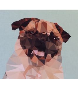 geometric pug